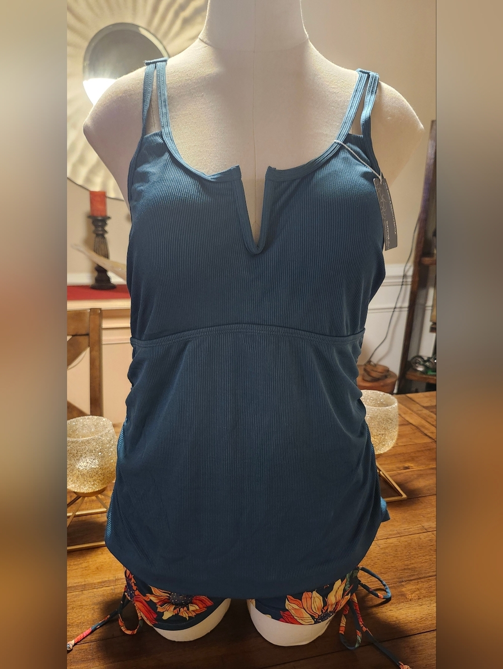 NWT Summer Mae Flower Tankini - Large